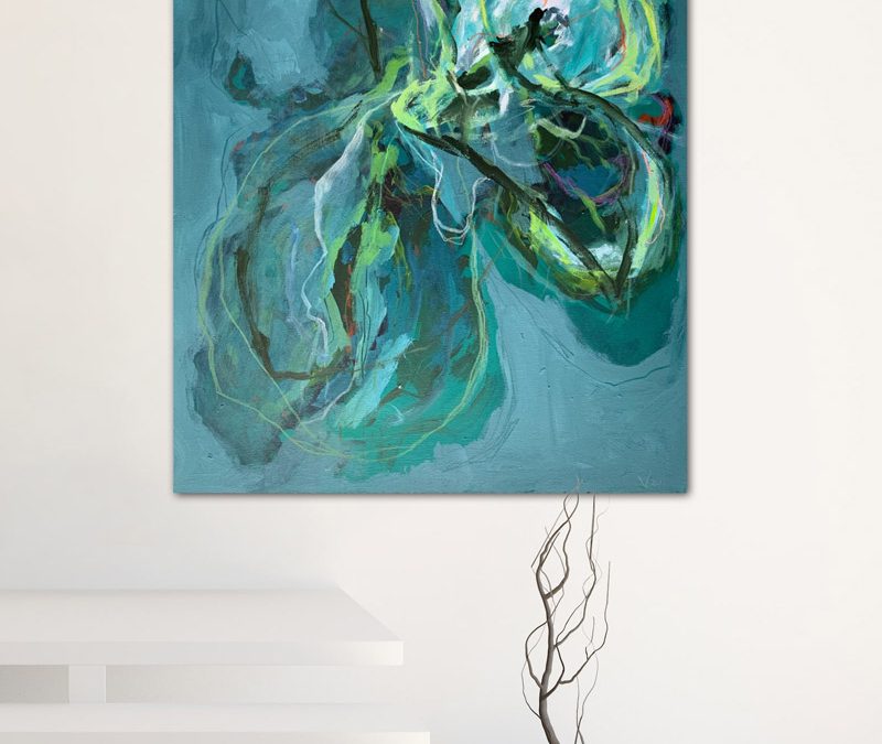 „Love in a Nutshell“ – Acryl on canvas, 80 x 100 cm