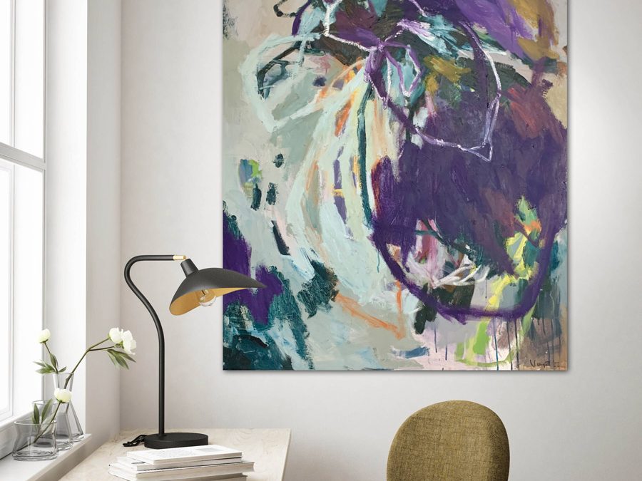 „Ich bin, was ich glaube“ – Oil on canvas, 80 x 100 cm