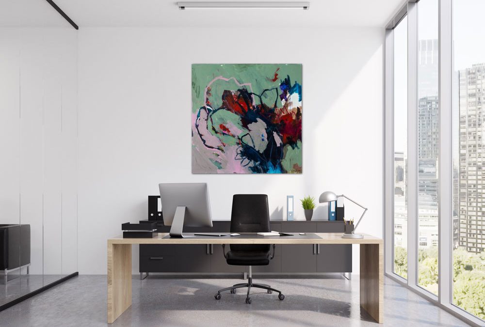 „When You Call on Me“ – Acrylic on canvas, 100 x 100 cm