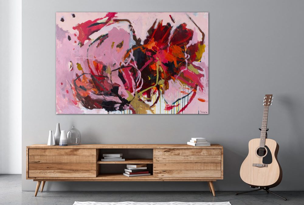 „Schneeweisschens Schwester Rosenrot“ – Acryl on canvas, 150 x 100 cm