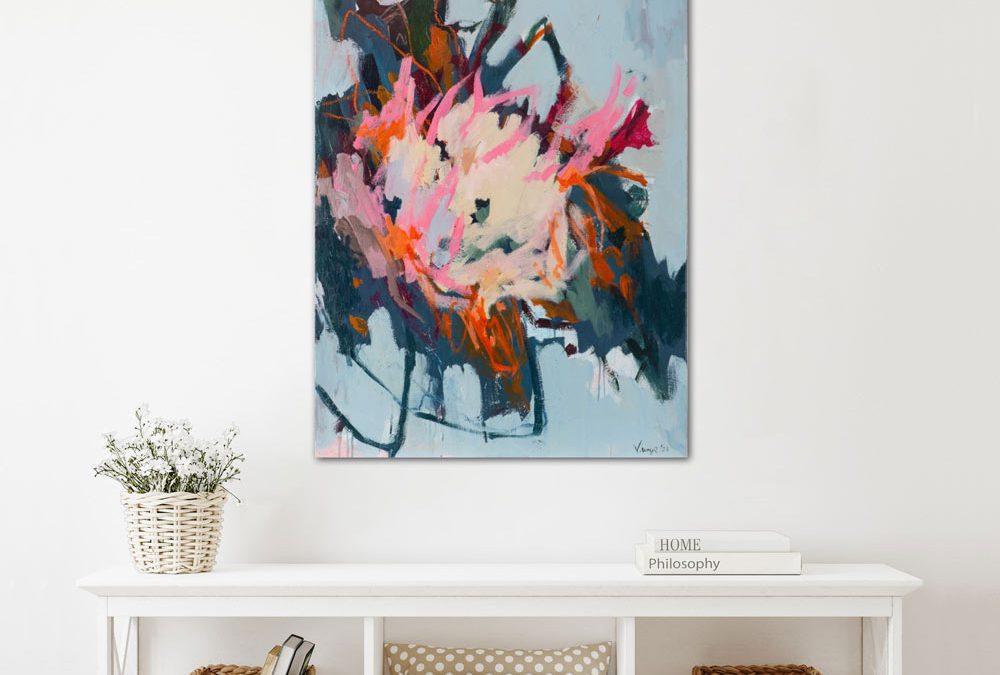 „Breathing under water“ – Acrylic on Cavas, 80 x 100 cm