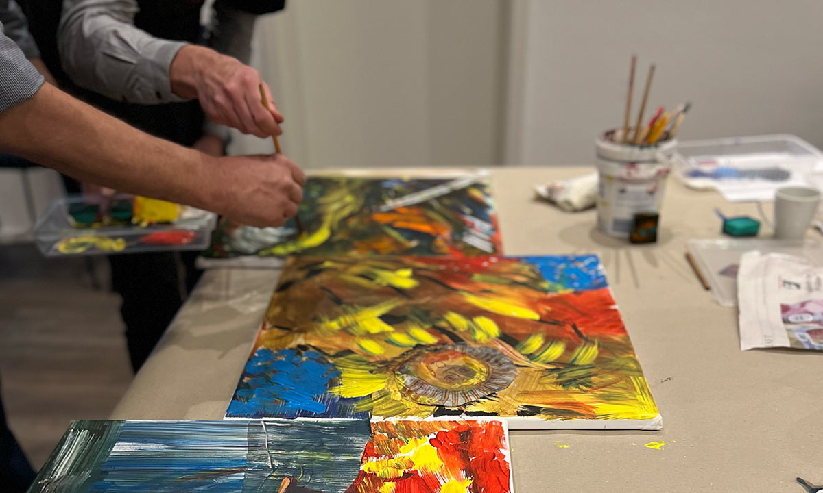 Teambuilding mit Kunst in Karlsruhe oder bei Unternehmen