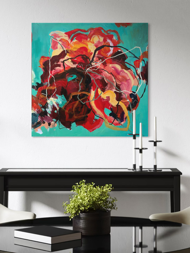 Verena Mayer-Kolbinger floral Abstract Art