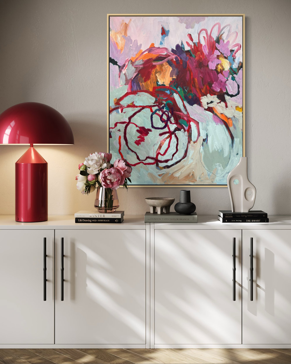 Verena Mayer-Kolbinger floral Abstract Art